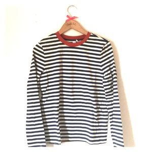 Navy striped tee-shirt